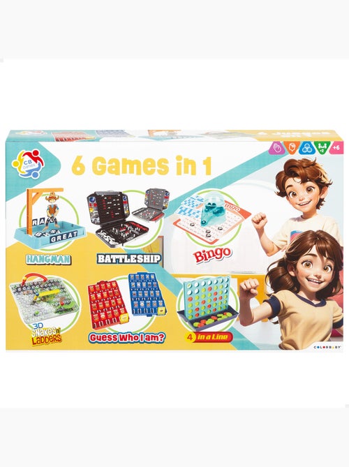 Conjunto 6 jogos de tabuleiro cb games - Kiabi