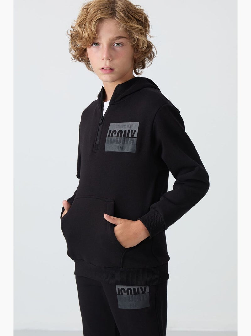 Conjunto active infantil tommy Preto - Kiabi