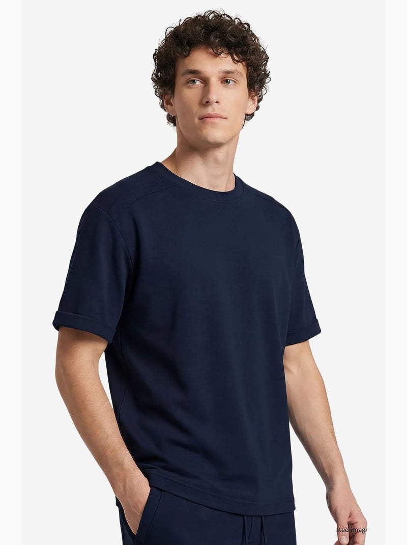 Conjunto active masculino em mistura de algodão tommy Azul-marinho - Kiabi