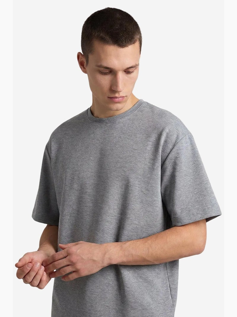 Conjunto active masculino em poliéster-elastano tommy Cinza - Kiabi