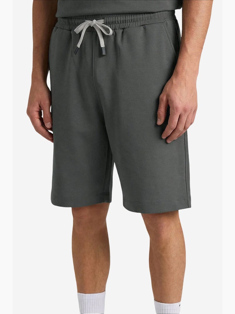 Conjunto active masculino em poliéster-elastano tommy Cinza-preto - Kiabi