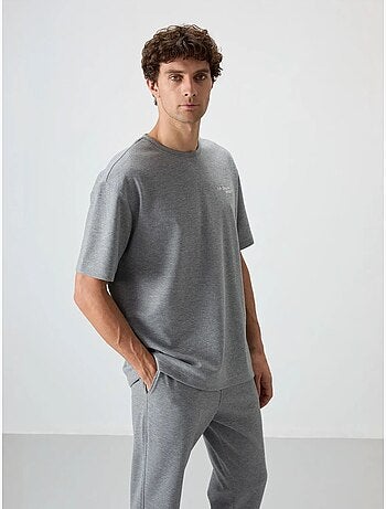 Conjunto active oversize em algodão e poliéster para homem tommy