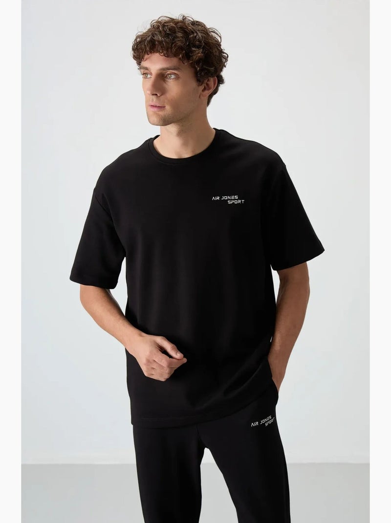 Conjunto active oversize em algodão e poliéster para homem tommy Preto - Kiabi