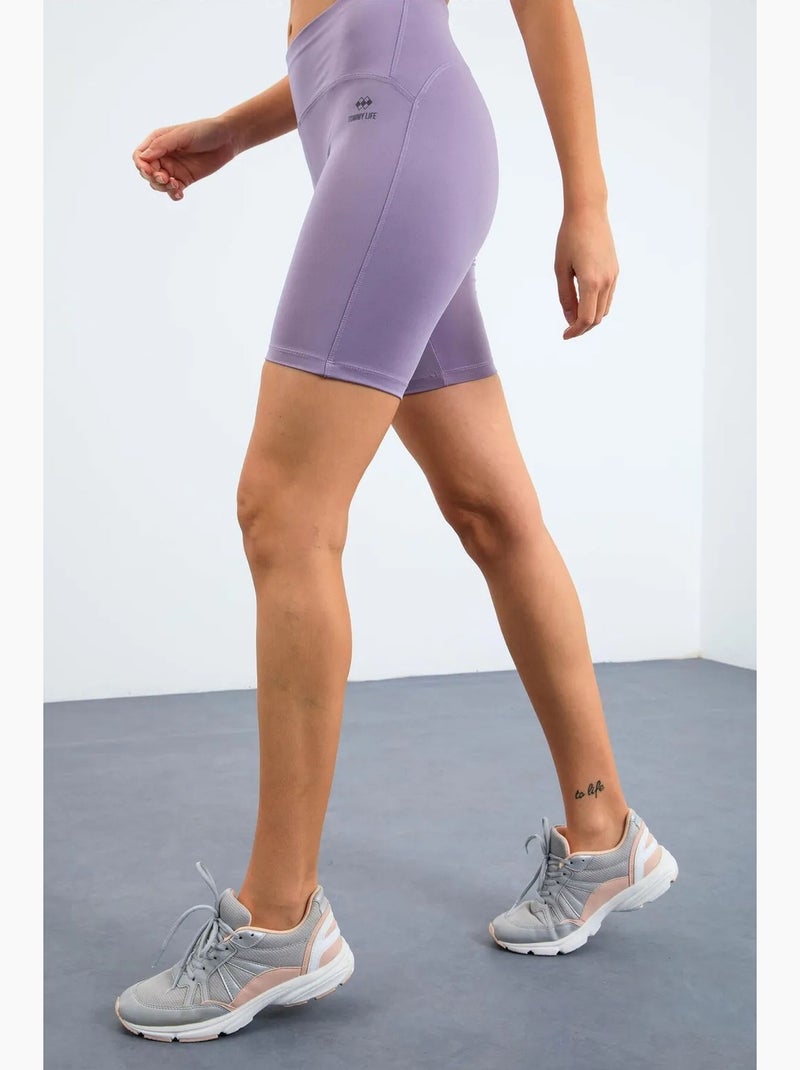 Conjunto active sem mangas de cintura subida tommy Lavanda - Kiabi