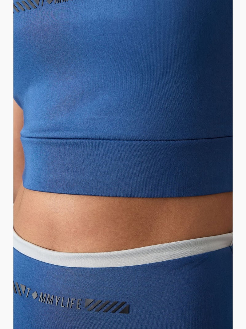 Conjunto active slim fit sem alças tommy Azul - Kiabi
