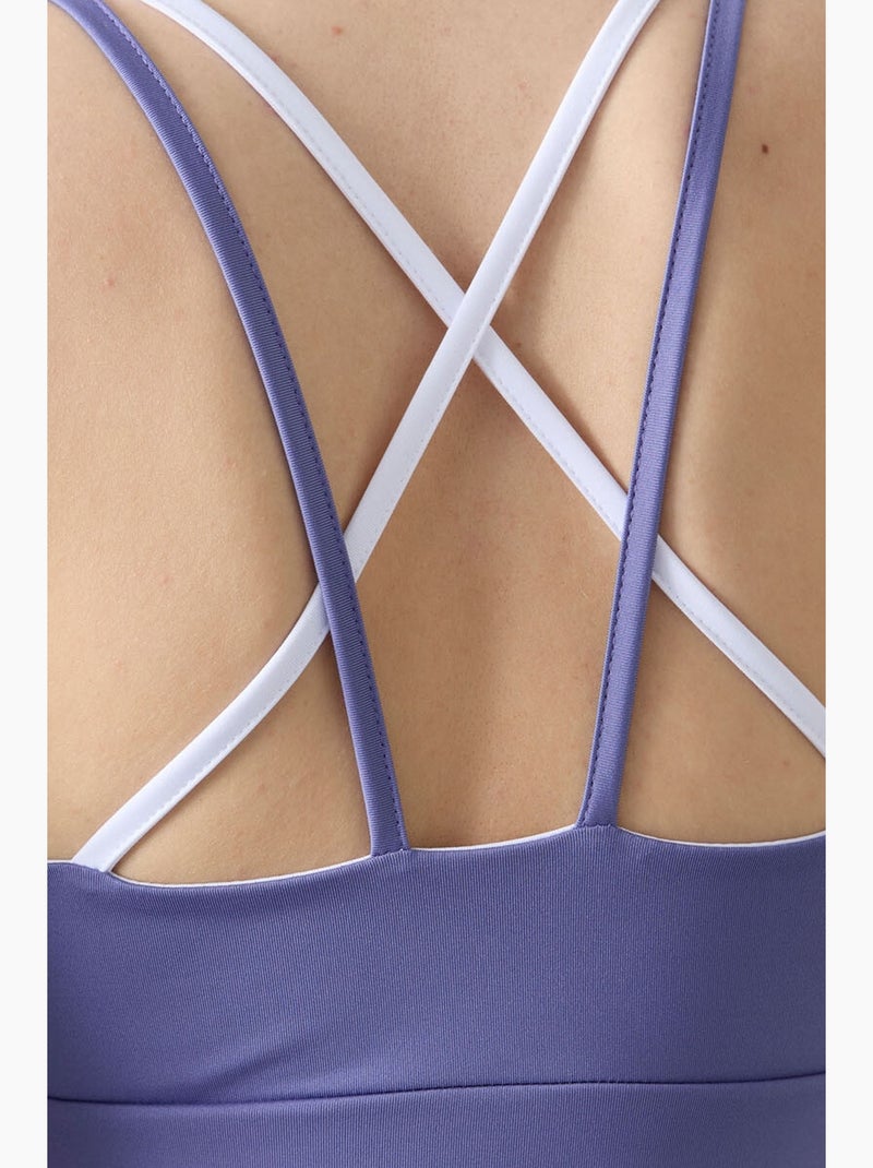 Conjunto active slim fit sem alças tommy Lavanda - Kiabi