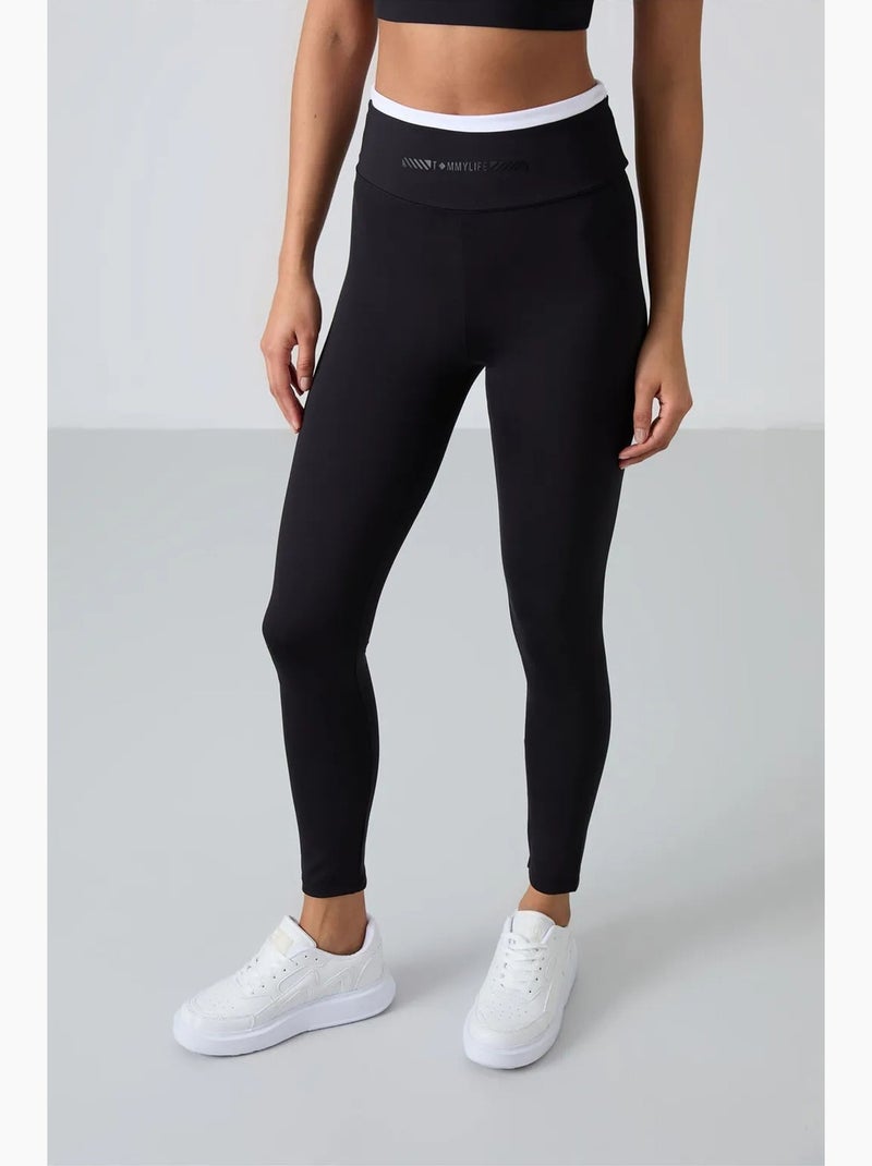 Conjunto active slim fit sem alças tommy Preto - Kiabi