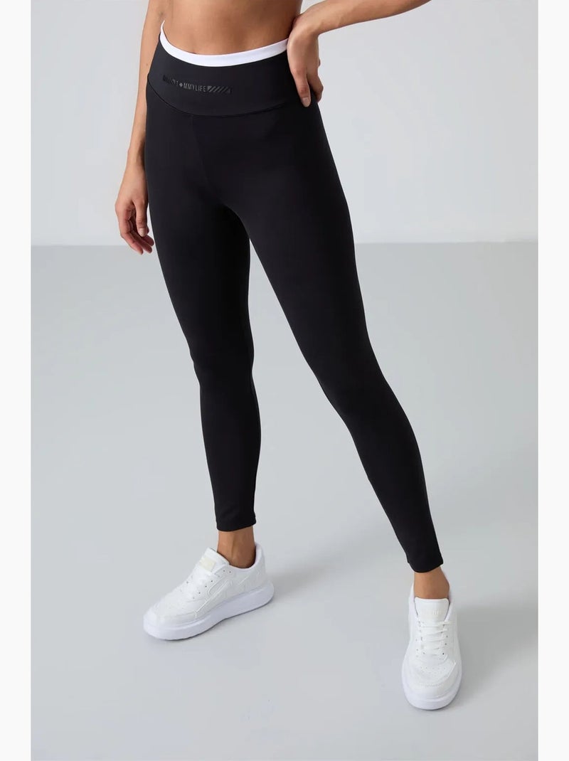Conjunto active slim fit sem alças tommy Preto - Kiabi