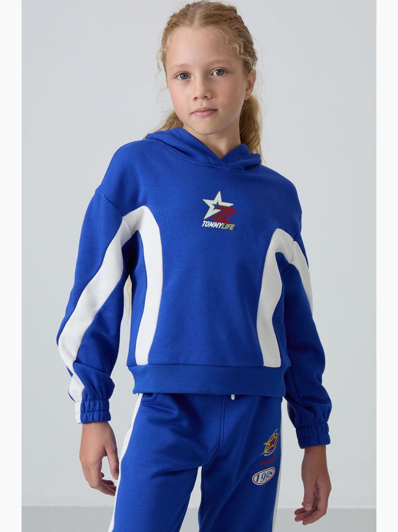 Conjunto active tommy Azul Branco - Kiabi