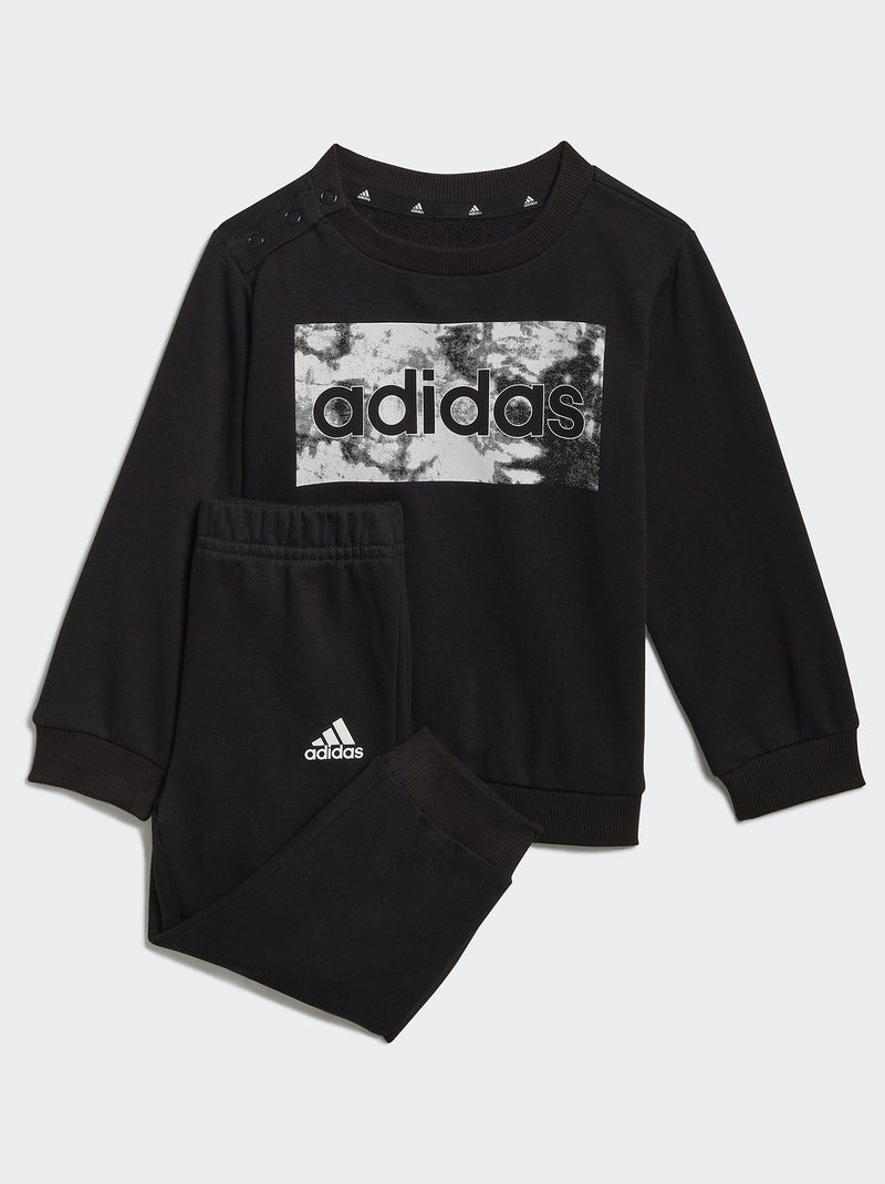 Conjunto 'Adidas' em moletão Preto - Kiabi