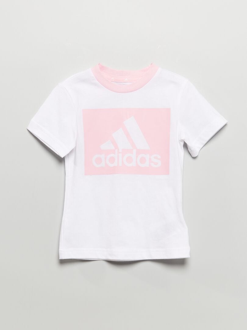 Conjunto 'Adidas' t-shirt + calções - 2 peças BRANCO - Kiabi