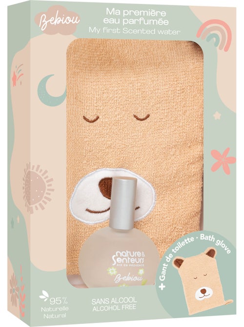 Conjunto água de senteur bebé misto 50 ml sem álcool com luva - Kiabi