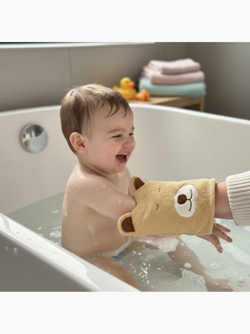 Conjunto água de senteur bebé misto 50 ml sem álcool com luva Bege - Kiabi
