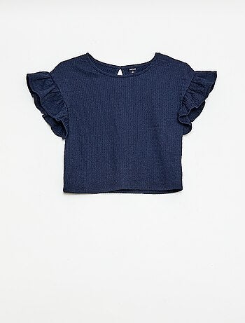 Conjunto às riscas t-shirt + calças - 2 peças