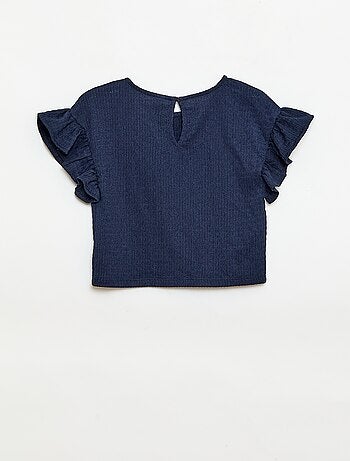 Conjunto às riscas t-shirt + calças - 2 peças