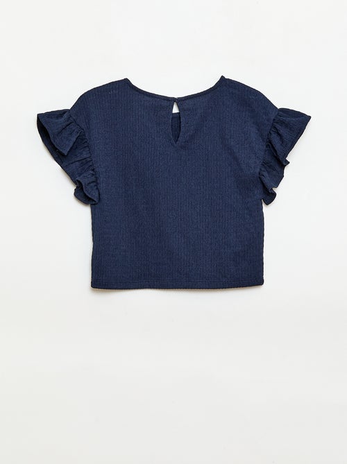 Conjunto às riscas t-shirt + calças - 2 peças - Kiabi