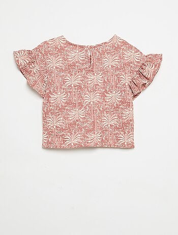 Conjunto às riscas t-shirt + calças - 2 peças