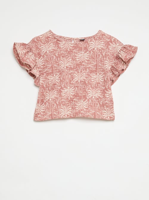 Conjunto às riscas t-shirt + calças - 2 peças - Kiabi