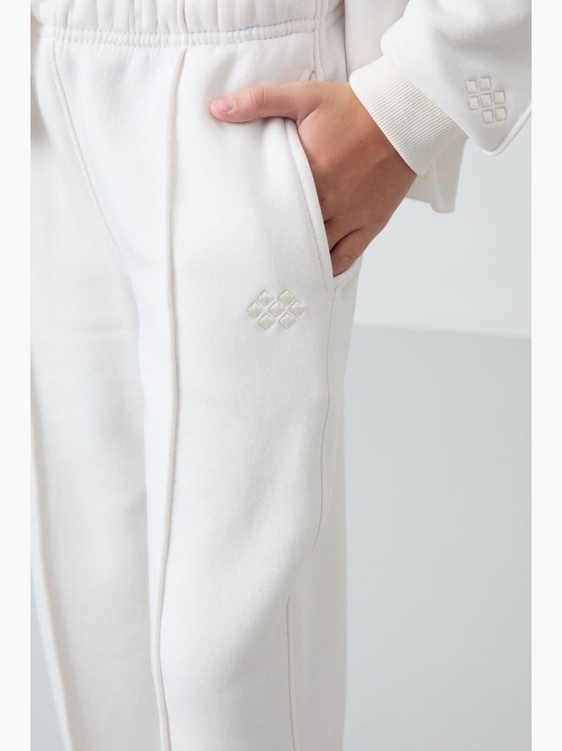 Conjunto ativo de 2 peças em mistura de algodão tommy Branco sujo - Kiabi