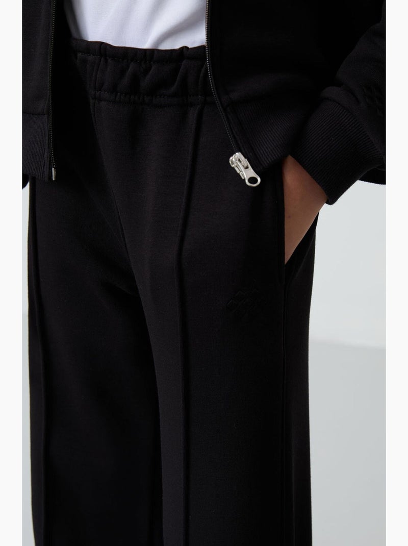 Conjunto ativo de 2 peças em mistura de algodão tommy Preto - Kiabi