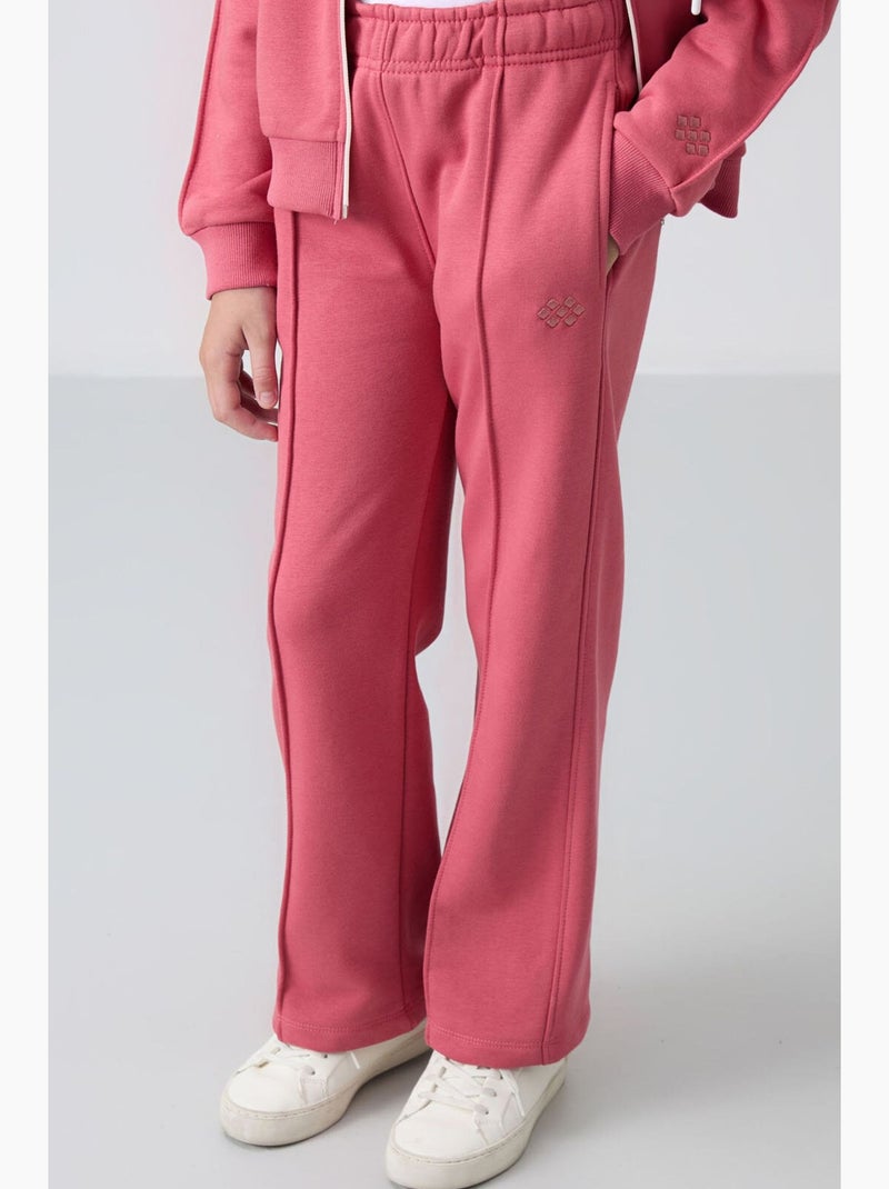 Conjunto ativo de 2 peças em mistura de algodão tommy Rosa velho - Kiabi