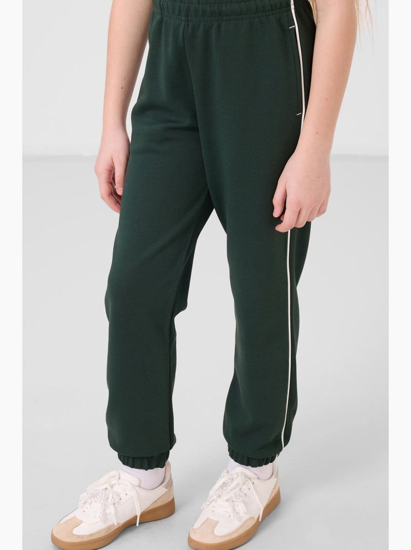 Conjunto ativo em mistura de algodão tommy Verde escuro - Kiabi