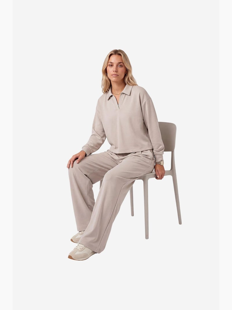 Conjunto ativo feminino tommy Areia - Kiabi