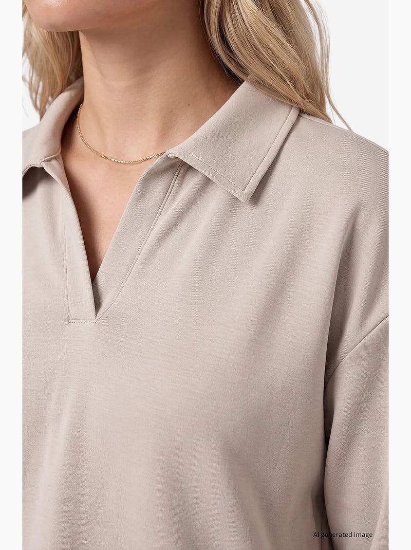 Conjunto ativo feminino tommy Areia - Kiabi