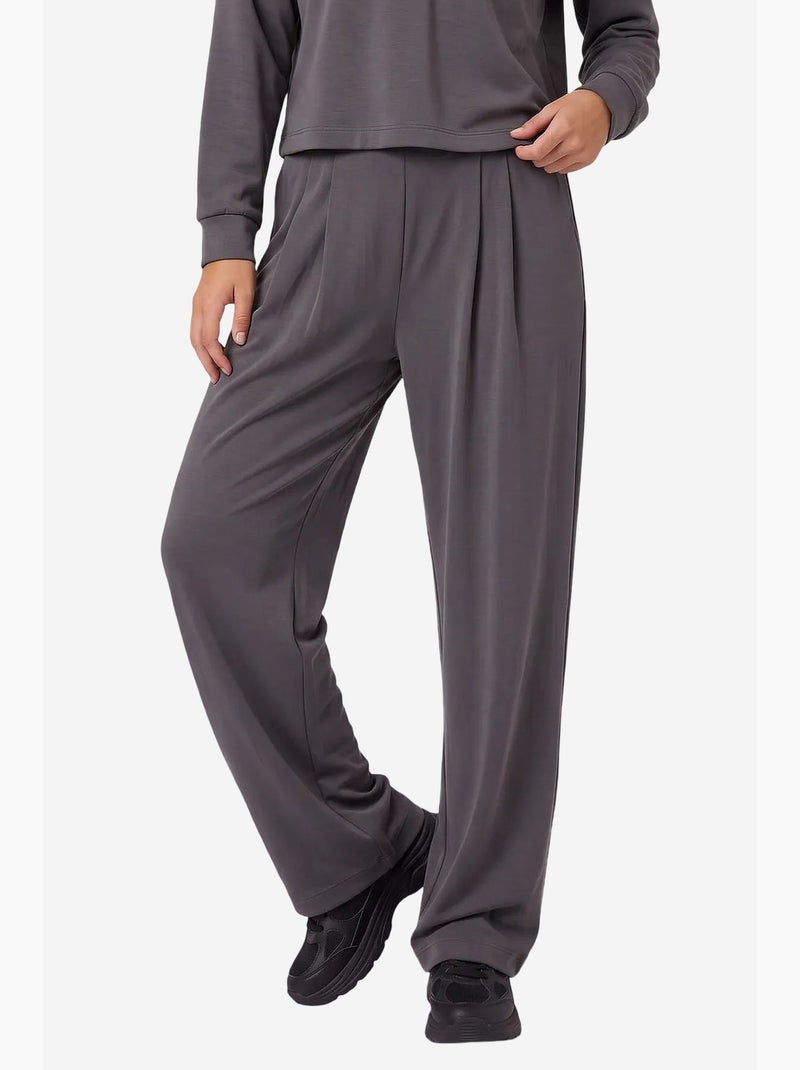 Conjunto ativo feminino tommy Cinza-preto - Kiabi