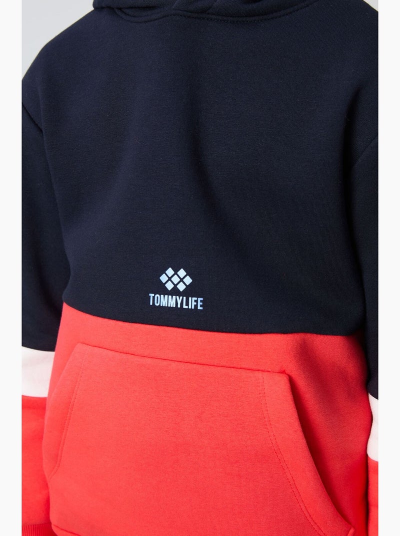 Conjunto ativo infantil tommy Azul Vermelho Branco - Kiabi