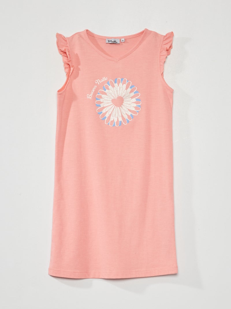 Conjunto babydoll e pijama de 2 peças Rosa/Azul - Kiabi