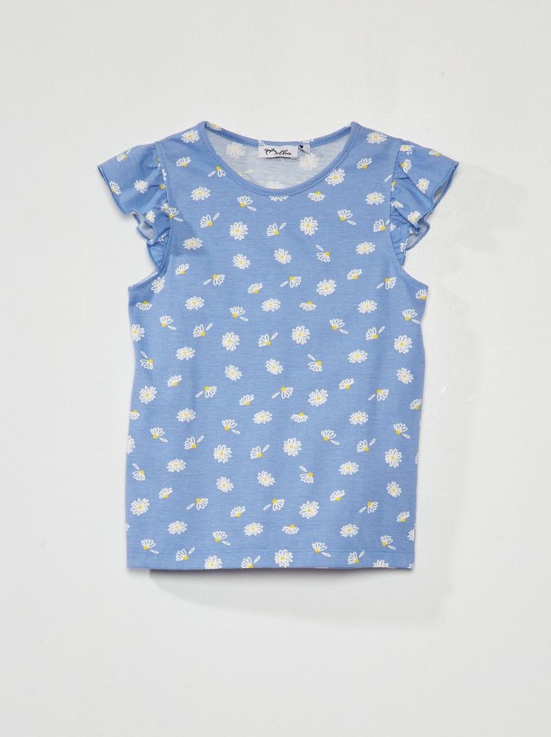 Conjunto babydoll e pijama de 2 peças Rosa/Azul - Kiabi