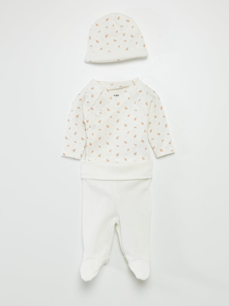 Conjunto babygro + calças 'Disney' BRANCO - Kiabi