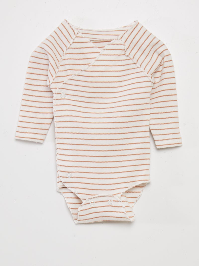 Conjunto babygro + calças 'Disney' Riscas Laranja - Kiabi