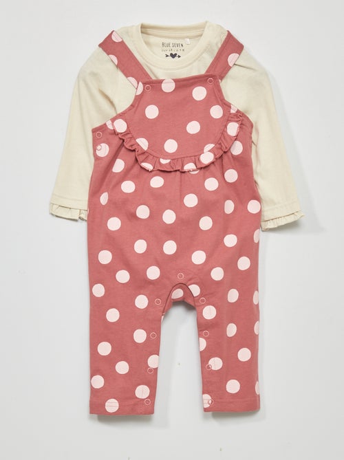 Conjunto babygro + calças em jersey  - 2 peças - Kiabi
