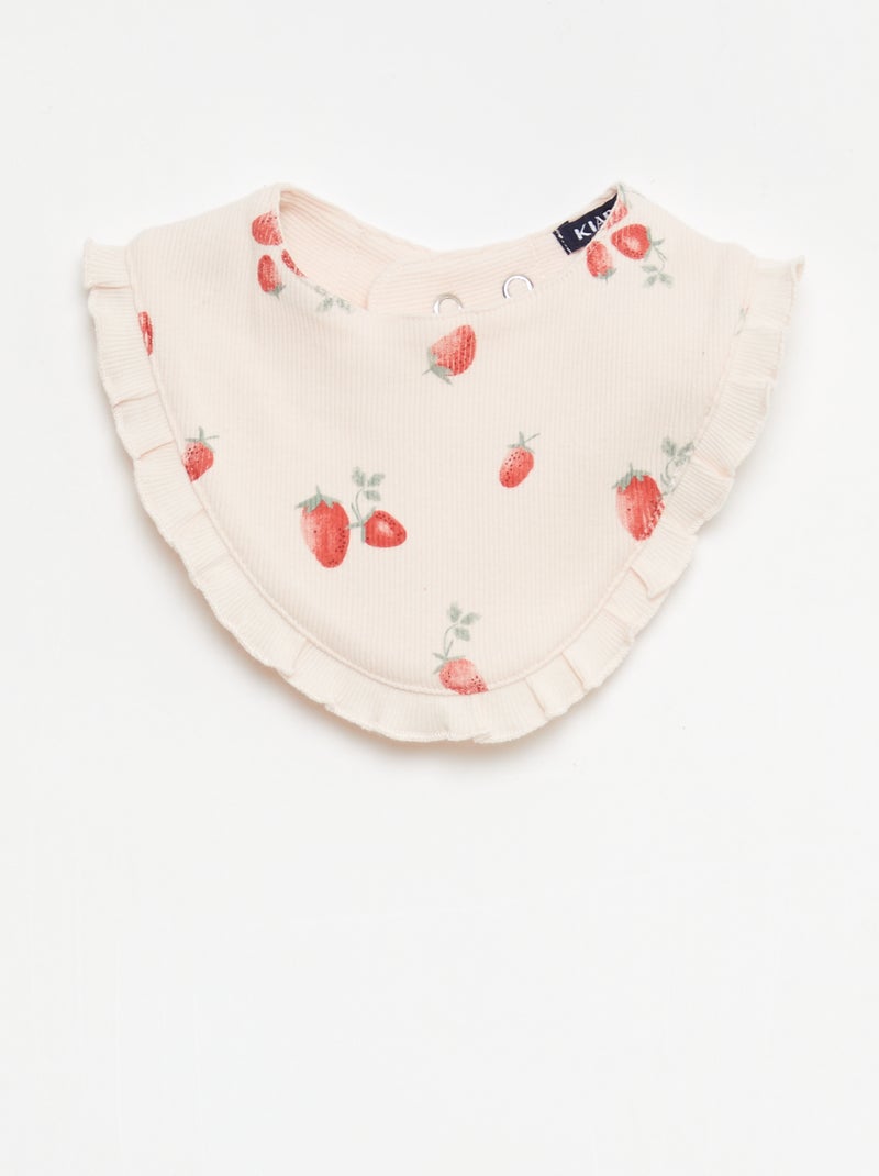 Conjunto babygrow + babete + body - 3 peças Rosa - Kiabi