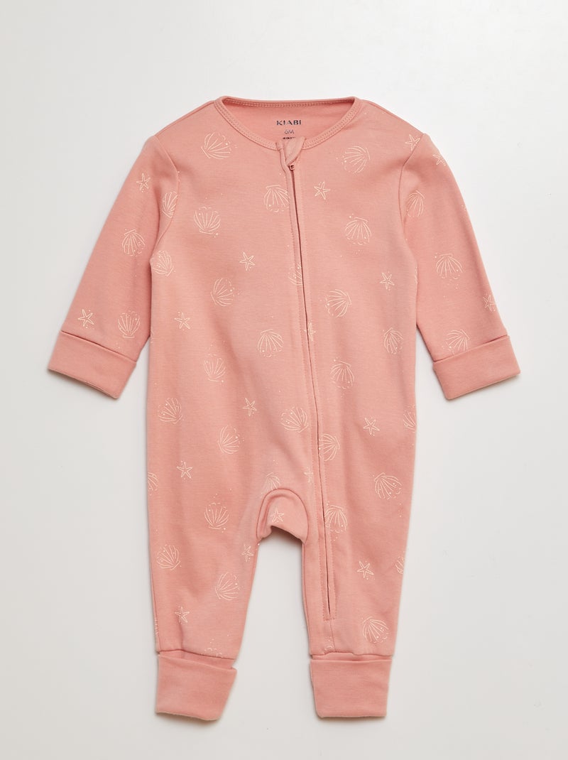 Conjunto babygrow + body - 2 peças ROSA - Kiabi