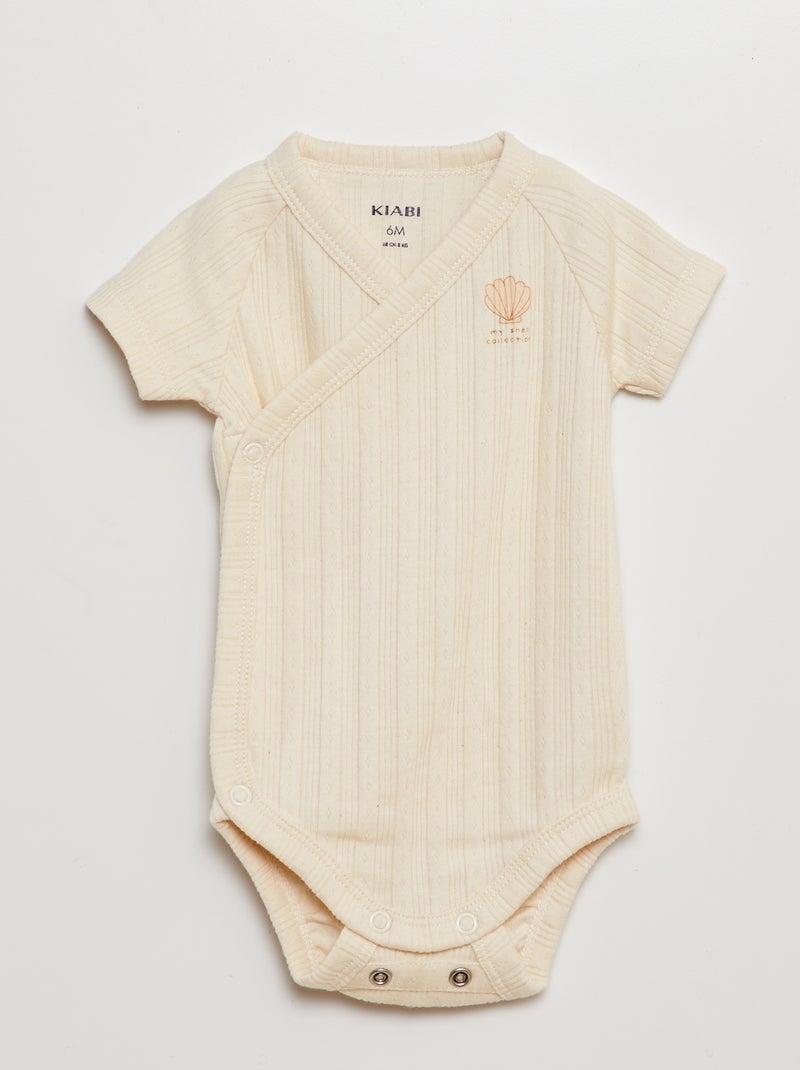 Conjunto babygrow + body - 2 peças ROSA - Kiabi