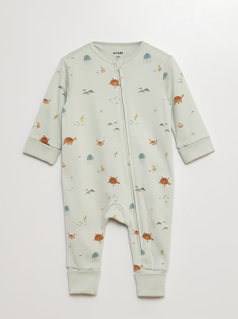 Conjunto babygrow + body - 2 peças VERDE - Kiabi