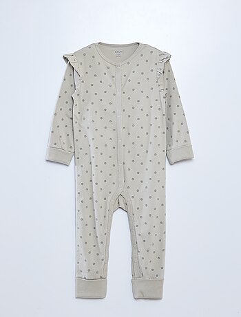 Conjunto babygrow + body + babete - 3 peças
