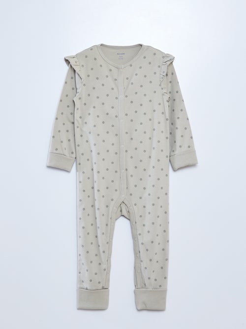 Conjunto babygrow + body + babete - 3 peças - Kiabi
