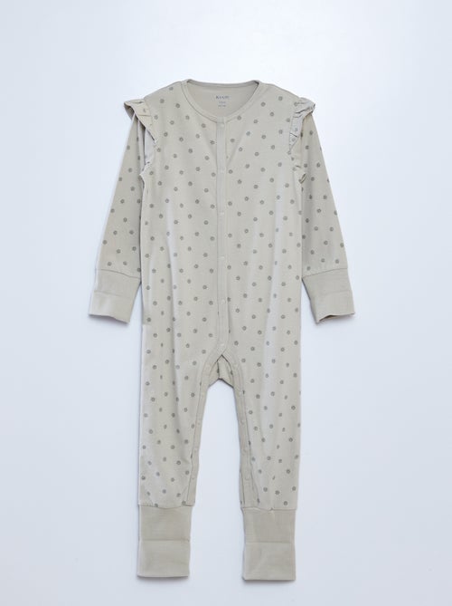 Conjunto babygrow + body + babete - 3 peças - Kiabi