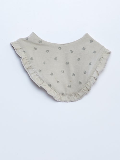 Conjunto babygrow + body + babete - 3 peças - Kiabi