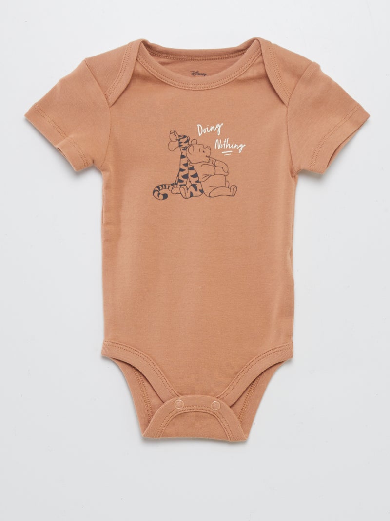 Conjunto babygrow e body 'Winnie' - 2 peças BEGE - Kiabi