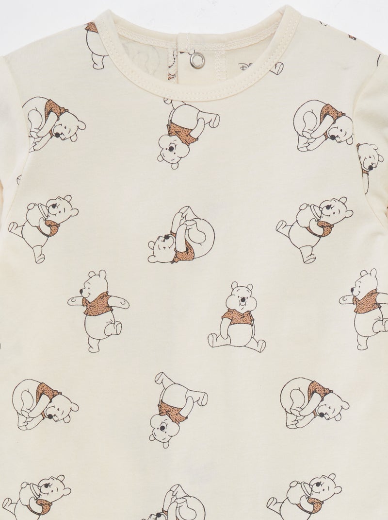 Conjunto babygrow e body 'Winnie' - 2 peças BEGE - Kiabi
