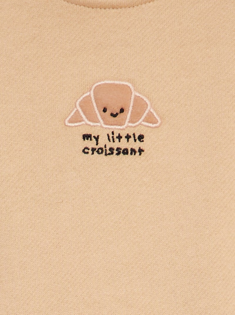 Conjunto babygrow jardineiras + body - 2 peças BRANCO - Kiabi