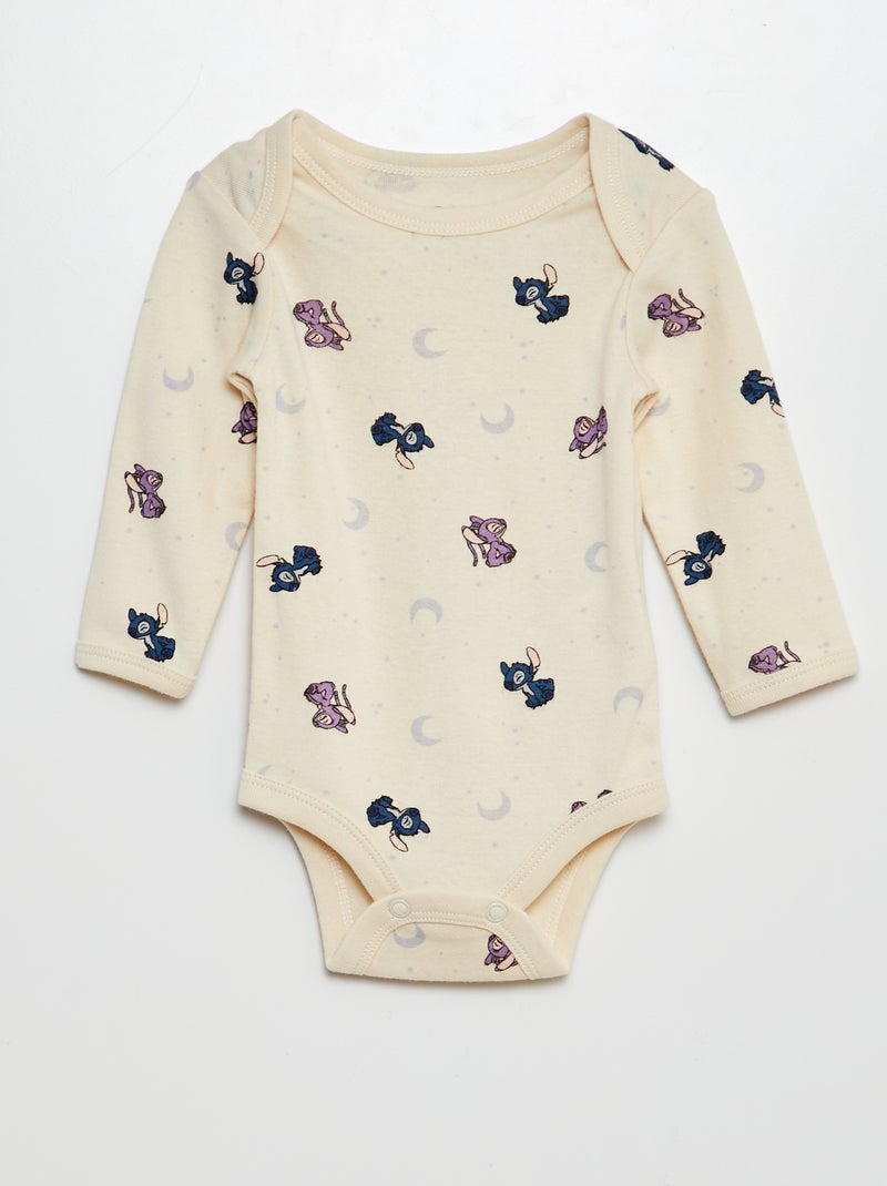 Conjunto babygrow jardineiras + body 'Stitch' - 2 peças AZUL - Kiabi