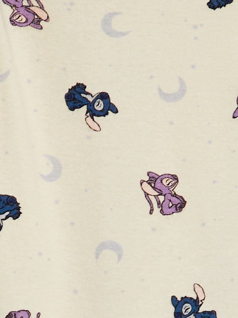 Conjunto babygrow jardineiras + body 'Stitch' - 2 peças AZUL - Kiabi