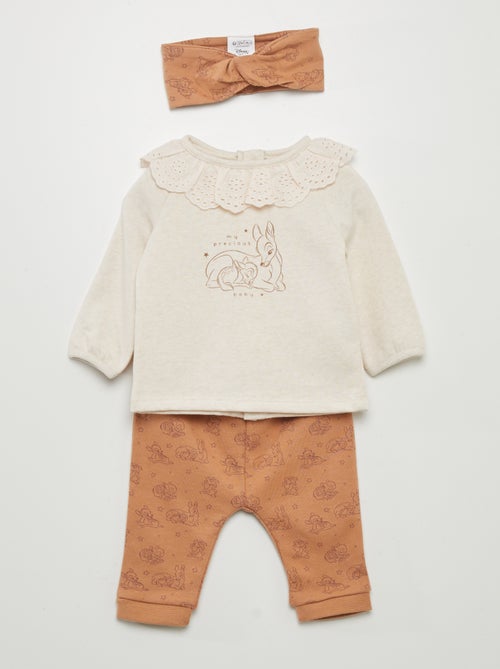 Conjunto 'Bambi'  - 3 peças - Kiabi