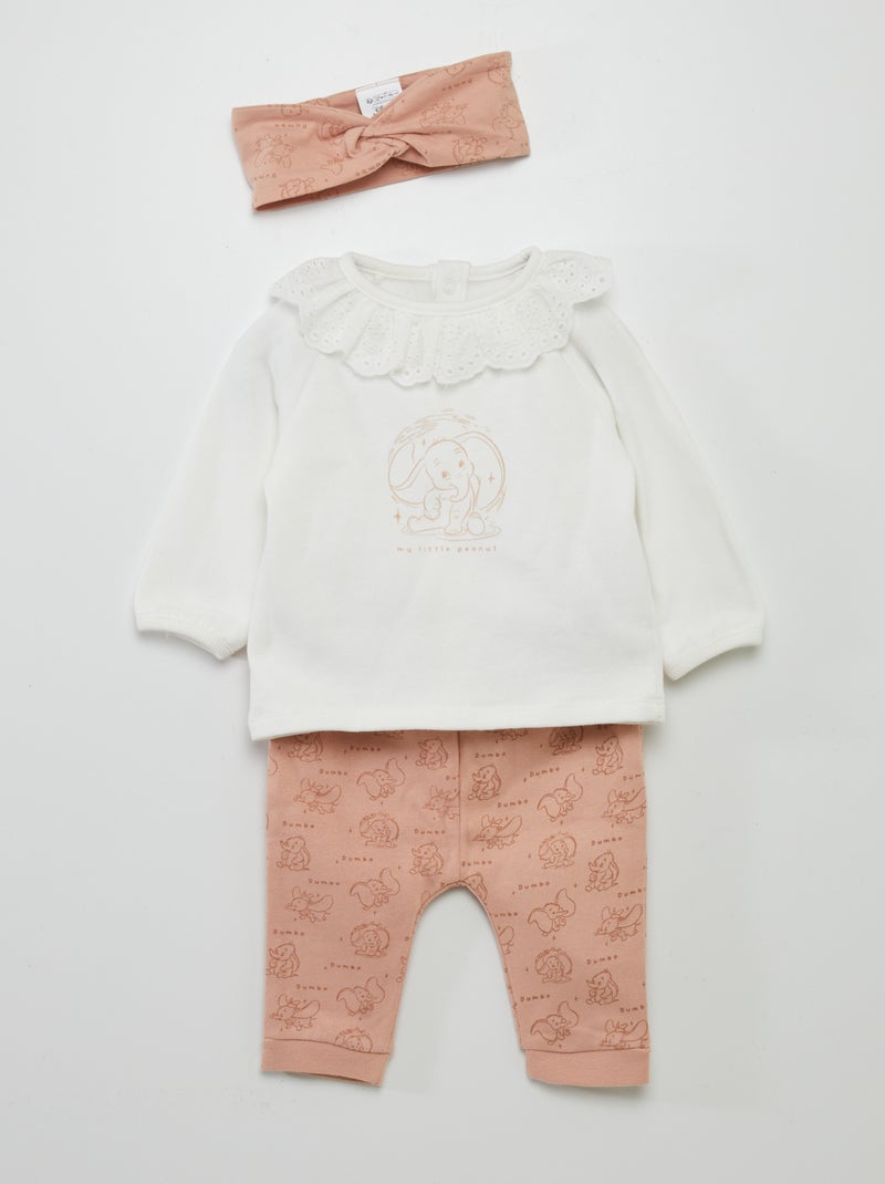 Conjunto 'Bambi'  - 3 peças BRANCO - Kiabi